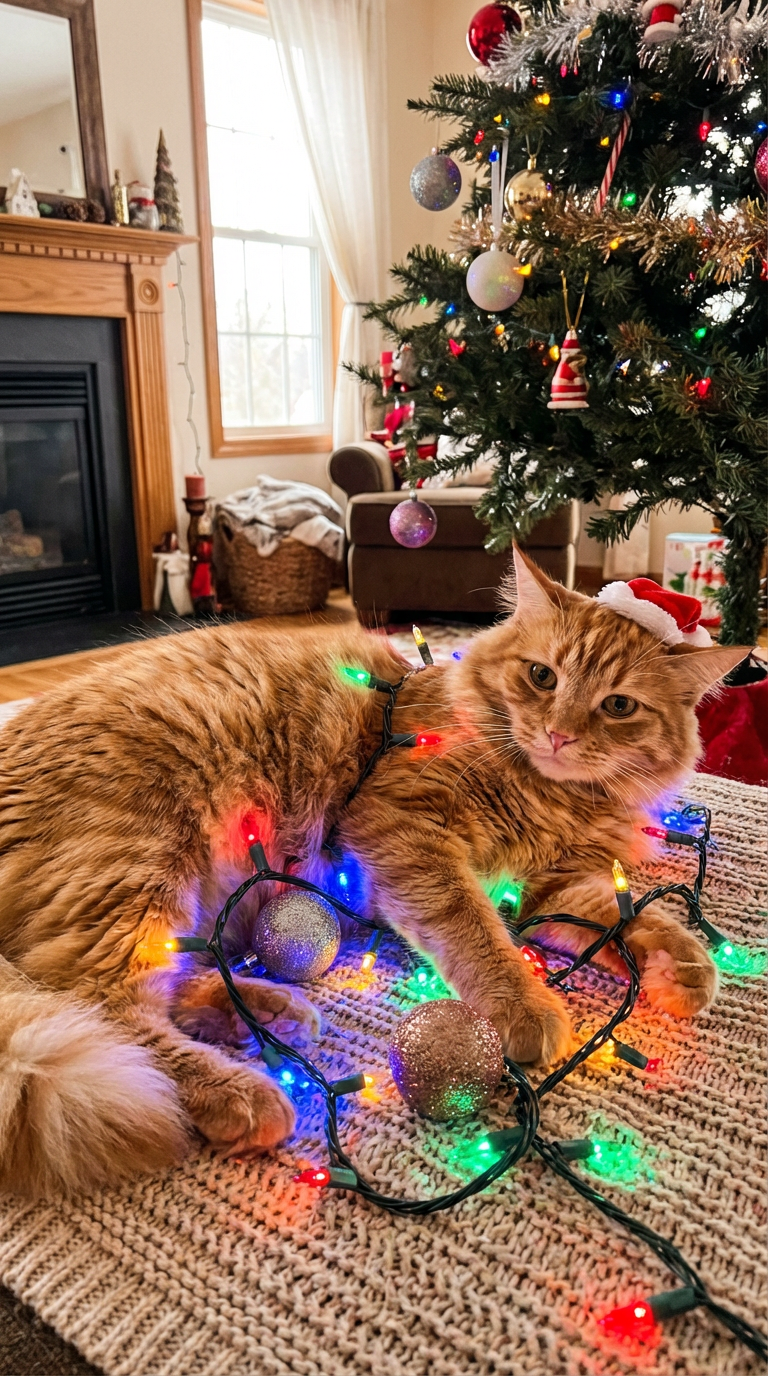 調皮聖誕貓咪