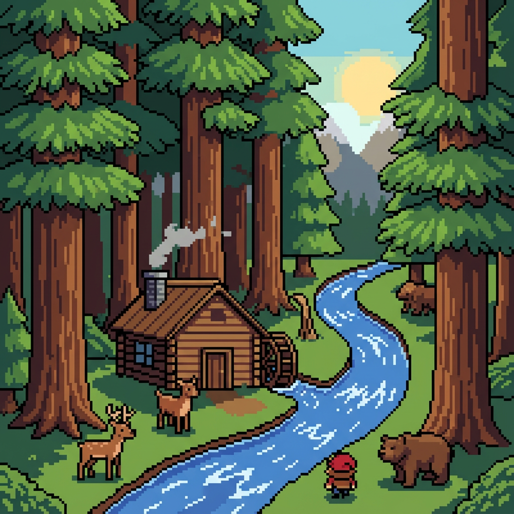 像素風遊戲場景